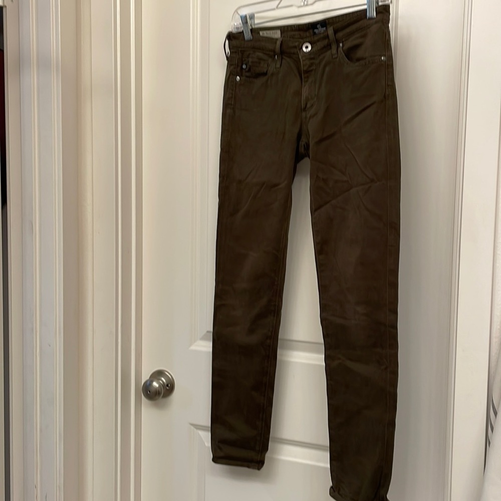 Ag Stevie ankle size 26 dark green olive color